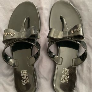 Black Coach Sandals